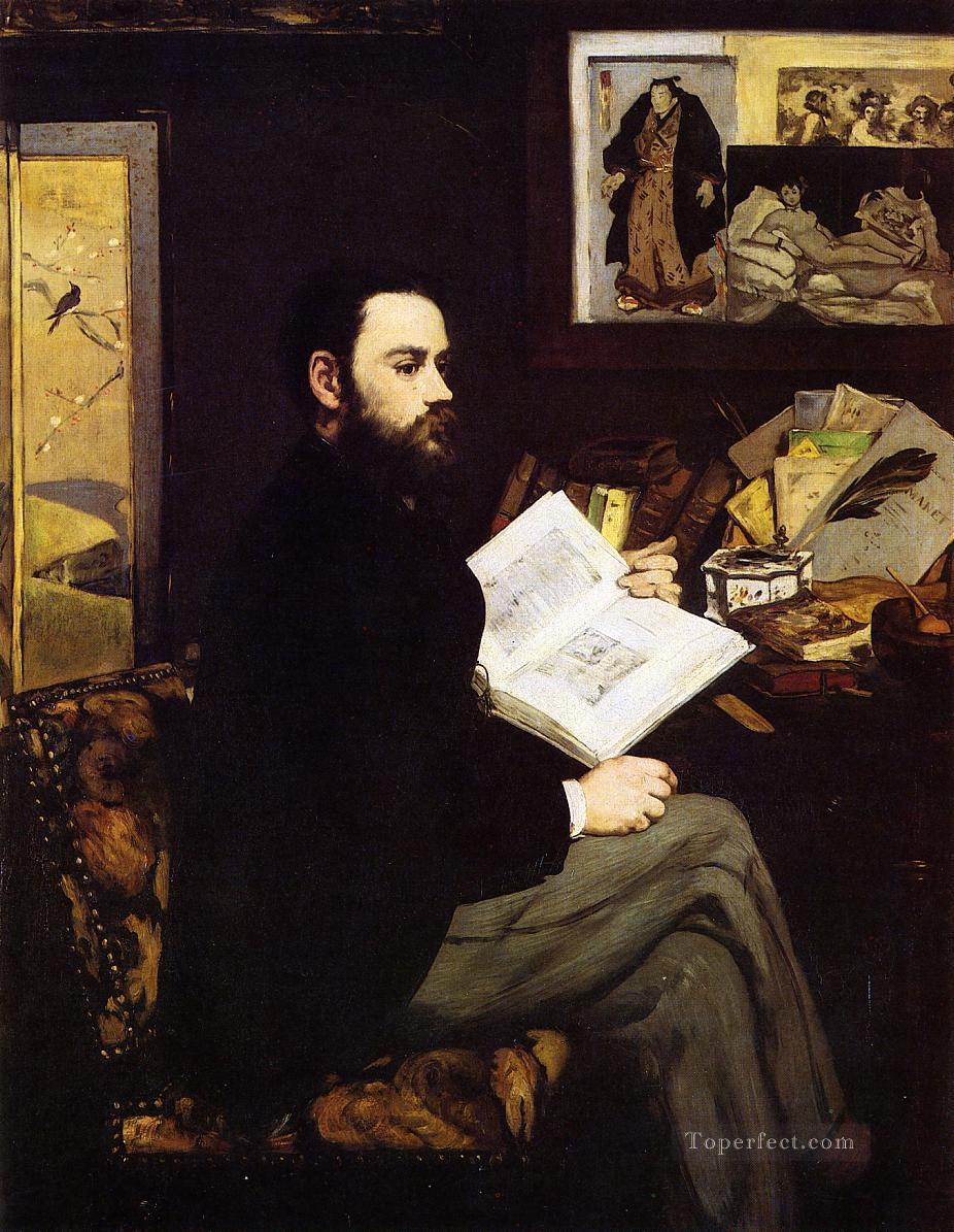 Portrait of Emile Zola Realism Impressionism Edouard Manet Oil Paintings